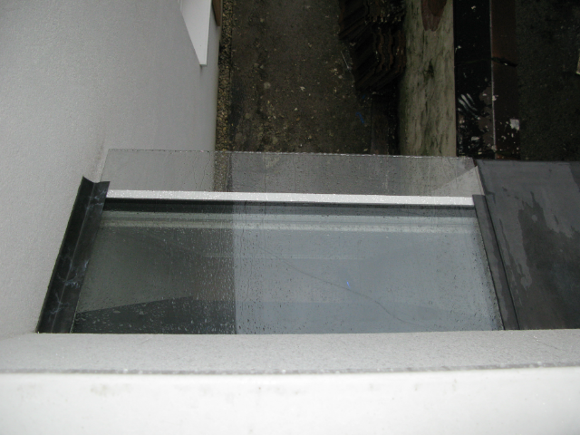 manchester window external view with rain