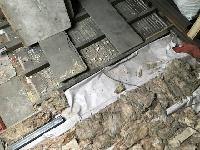 fire sheet reused insulation