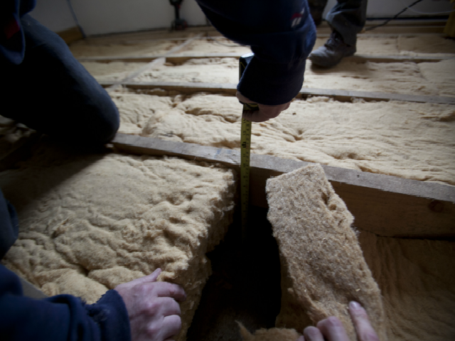 floor insulation above floor