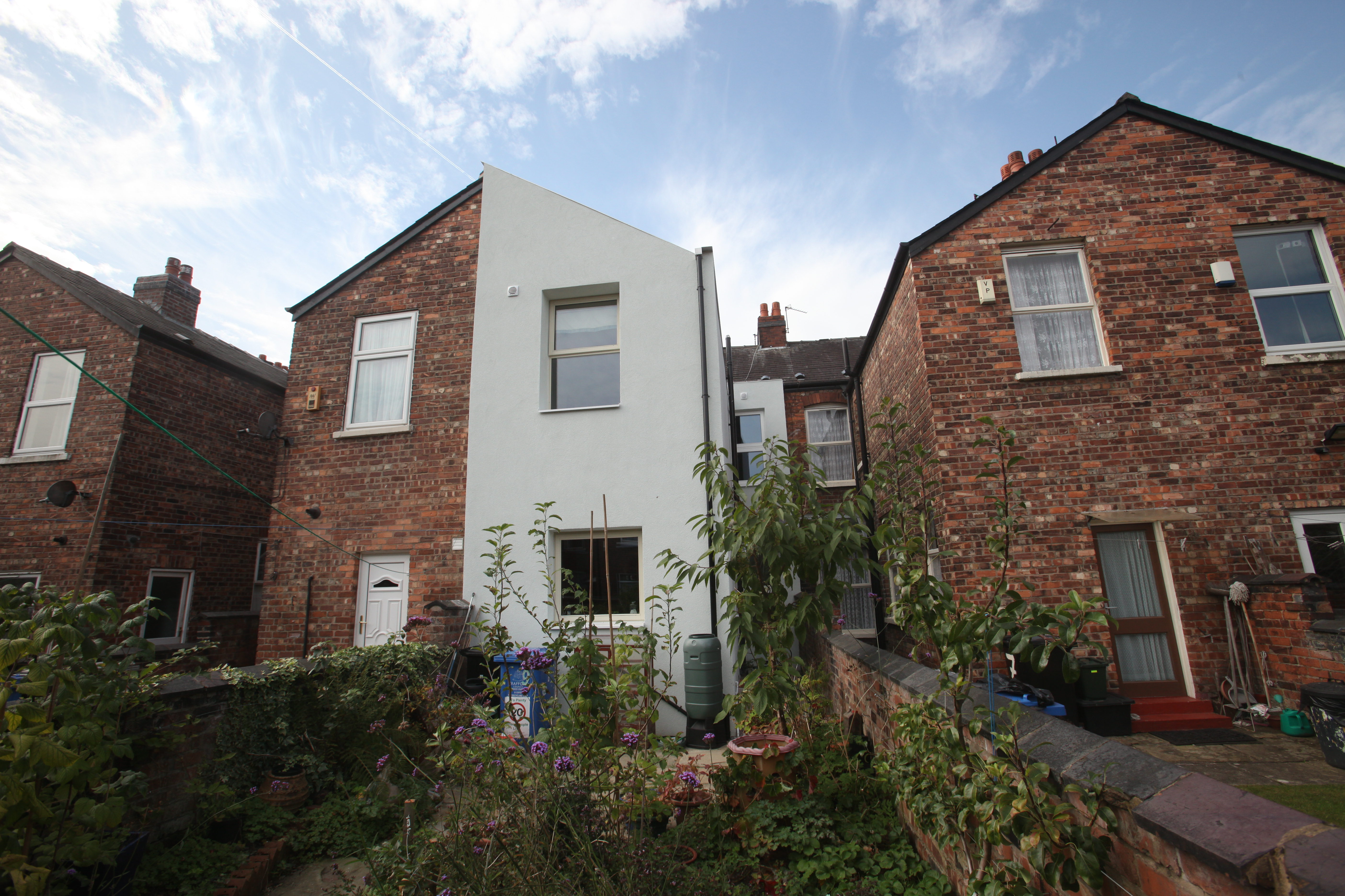 a house with external wall insulation