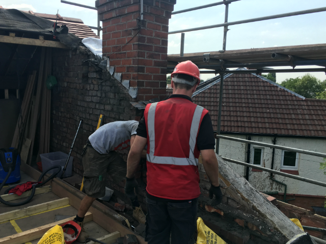 gable wall removal with operators