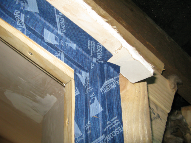 loft door airtightness taped